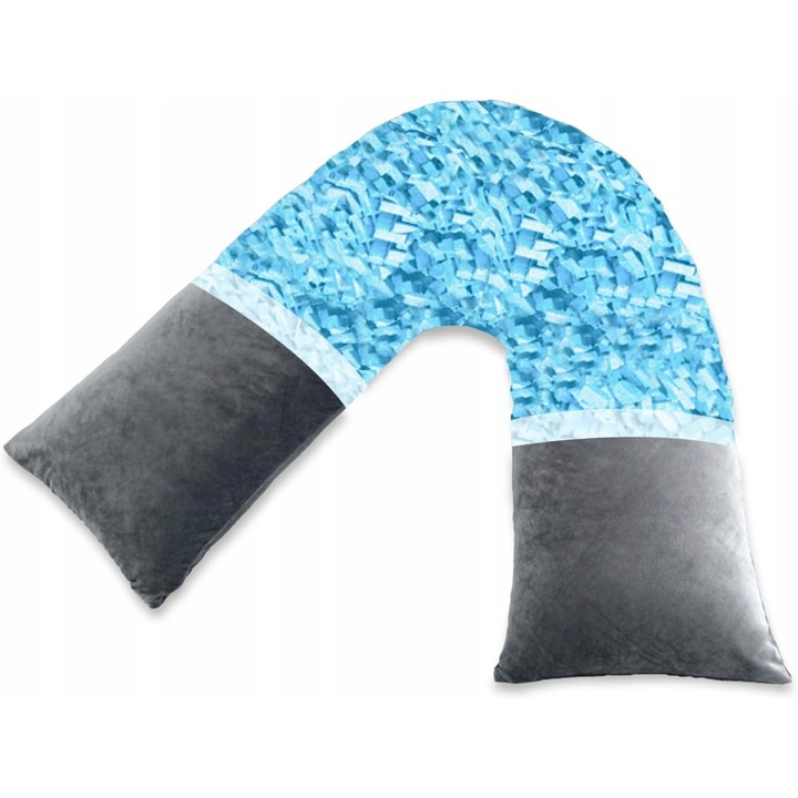 Perna pentru somn litera V, violet, 30x45cm