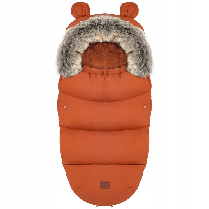 Sac de dormit pentru copii, Karmel, 42x90cm, material pufos, impermeabil, universal