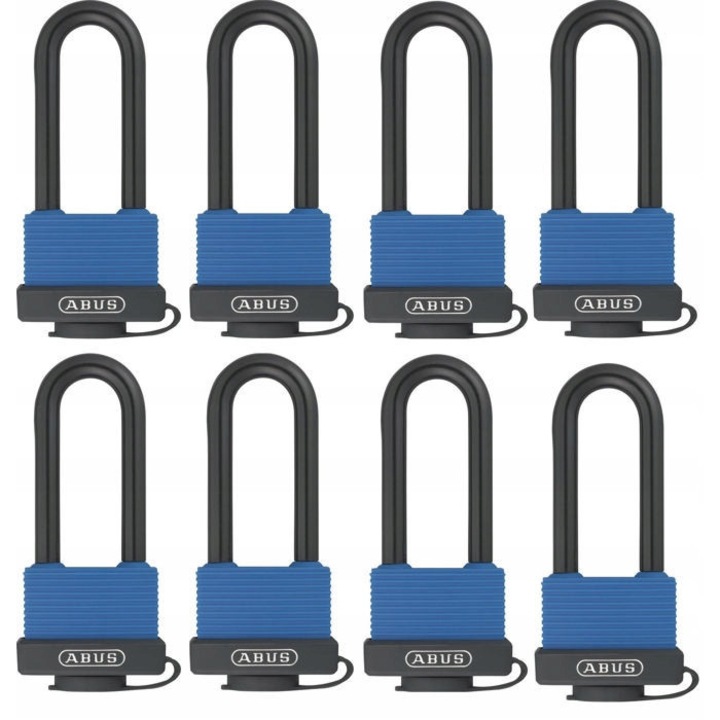 Lacate Abus 70IB/45HB63, set 8 bucati, 16 chei, corp din alama, rezistent la apa si murdarie