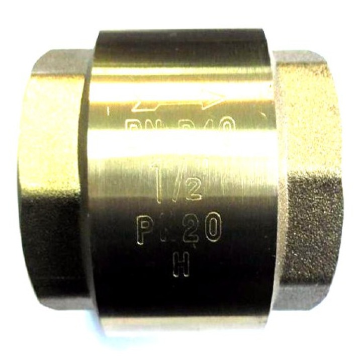 Visszacsapó szelep 6/4" DN40, menetes, készlet, Hydroland, 10bar, 100°C