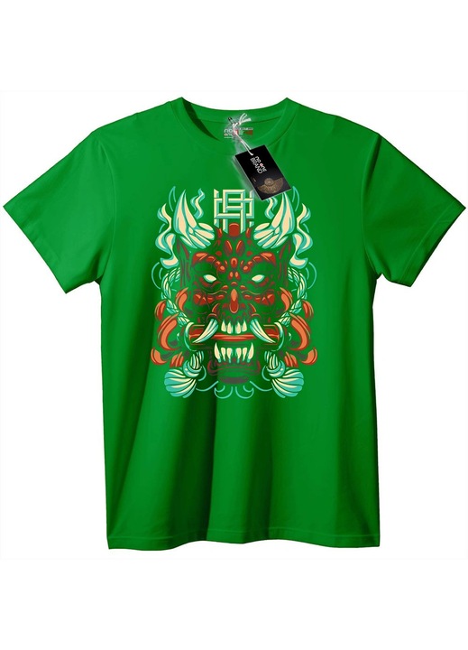 Tricou Oni Mask, Verde, S