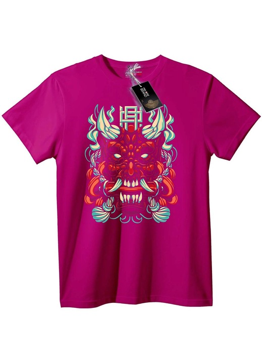 Tricou Oni Mask, Lila, 2XL