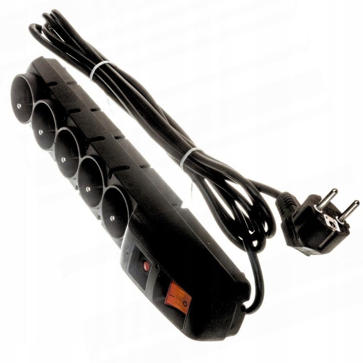 Prelungitor Acar 5 prize 3m, protectie impotriva supratensiunii