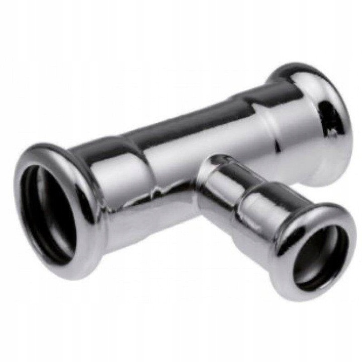 Szűkítő T-idom préselt 76,1x35x76,1mm, KAN-therm Steel, szénacél, horganyzott