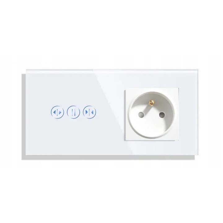 Комплект интелигентен контрол за щори, Bseed, WiFi, 3 бутона, бял, 157x86x9мм