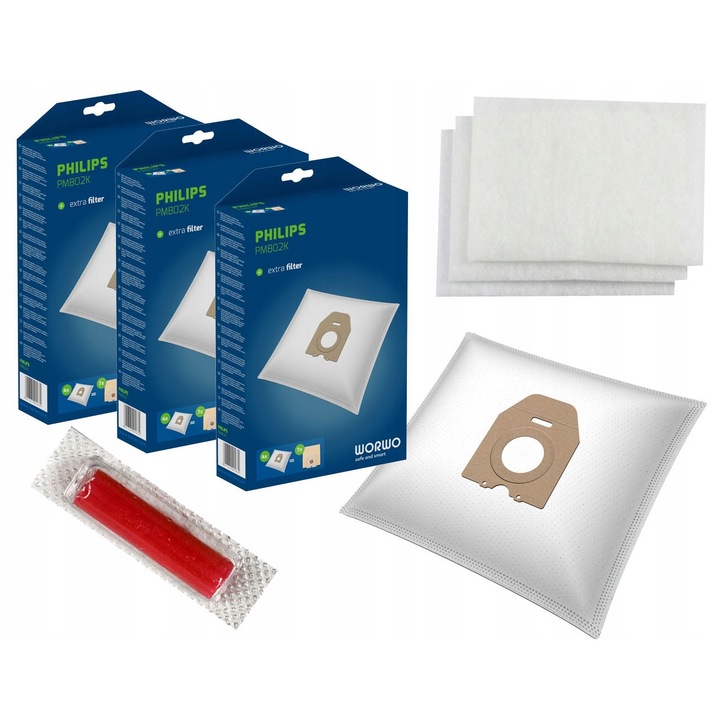 Set 24x saci pentru aspirator Worwo OSLO Classique TCX Vision Excel HR Vitall