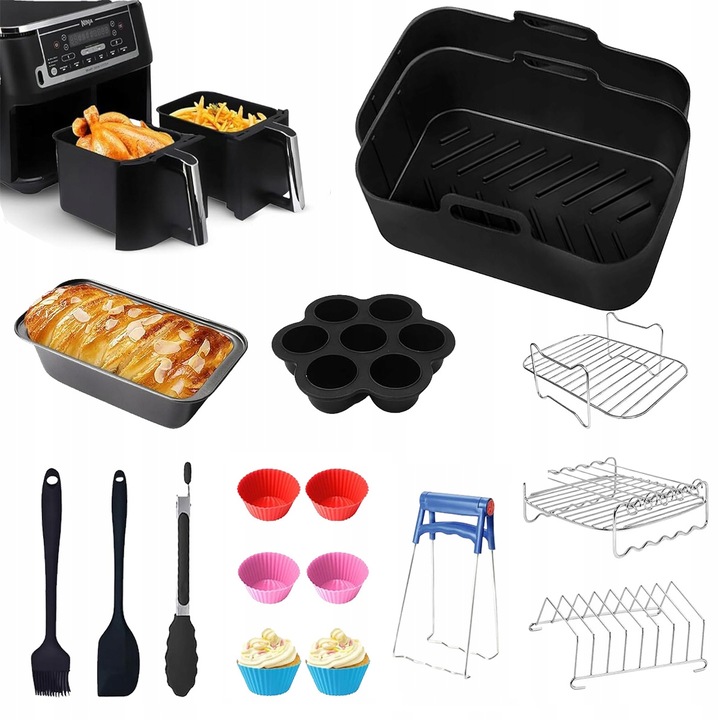 Set accesorii pentru friteuza Ninja AF400EU, 19 elemente
