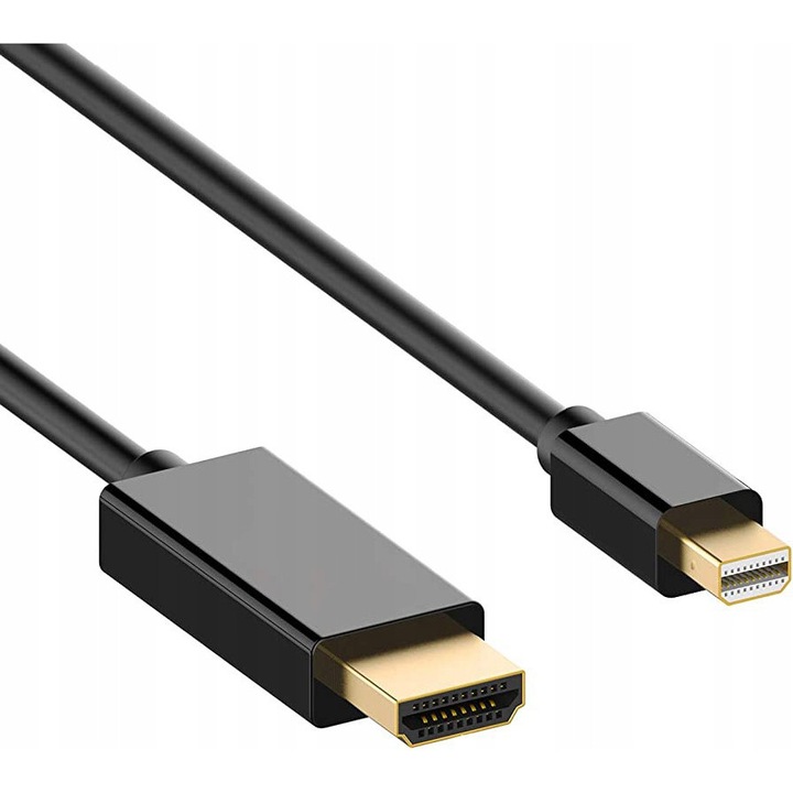 Кабел Mini DisplayPort-HDMI, 2м, включен комплект адаптери, съвместим с 4K, метален