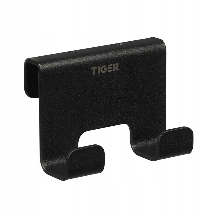 Hartie de baie Tiger Caddy, suport pentru prosoape, negru, 5x7x3,5cm