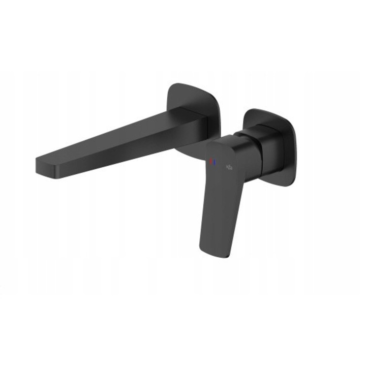 KFA Armatura Malaga alulra szerelhető csaptelep, fekete, 182mm, termosztát nélkül