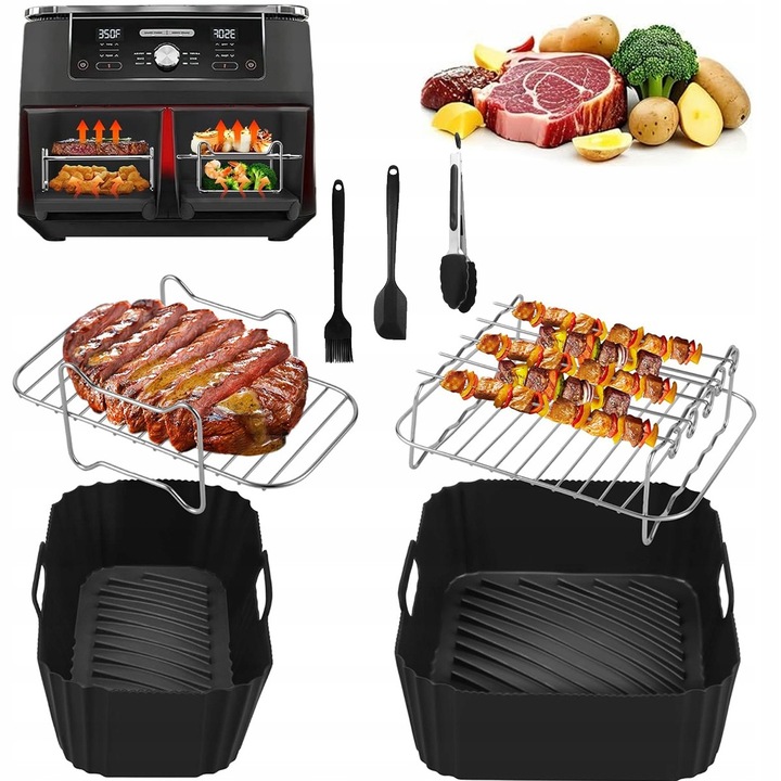 Set accesorii pentru friteuza Airfryer 8,3L (5,2 + 3,1L)