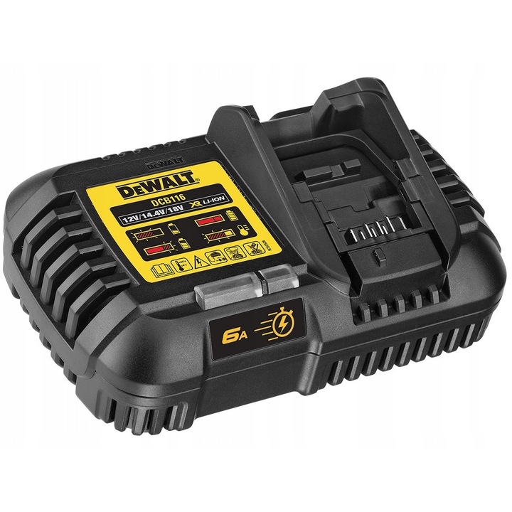 Incarcator DeWALT DCB116 12-54V, 6A, montare pe perete, 190x120x90mm, 0,65kg