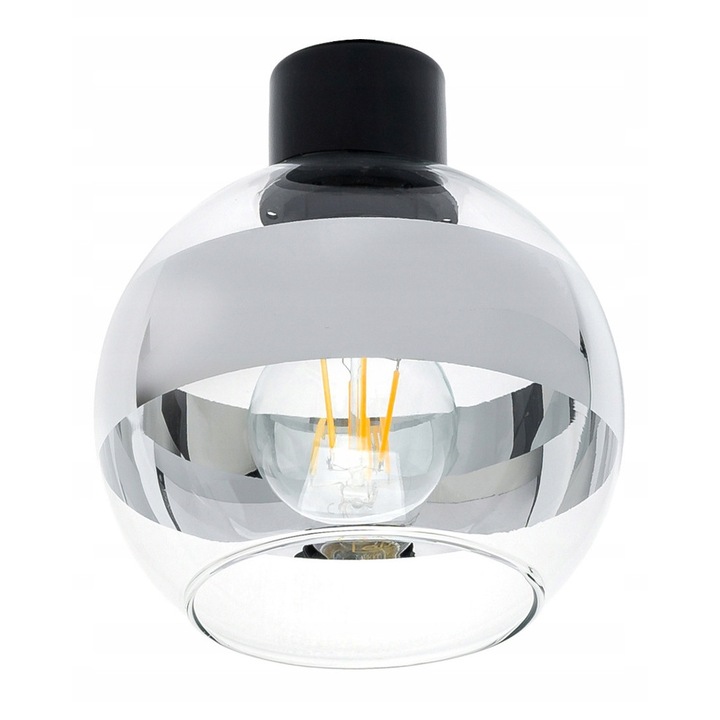 LED-ONE полилей, серия Стъклена ТОПКА, 3 източника на светлина, черен, 60x5x2cm, максимална височина 100cm