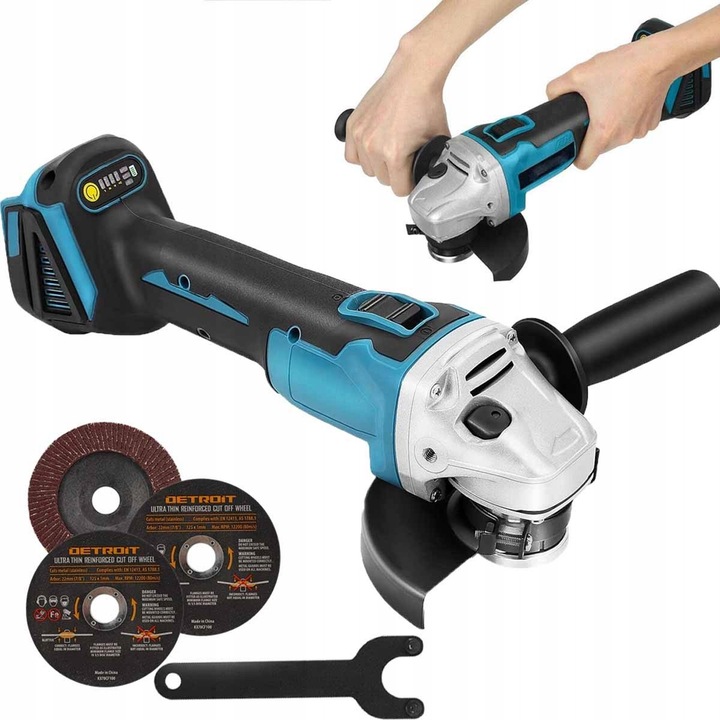 Polizor unghiular 125mm 1100W, set