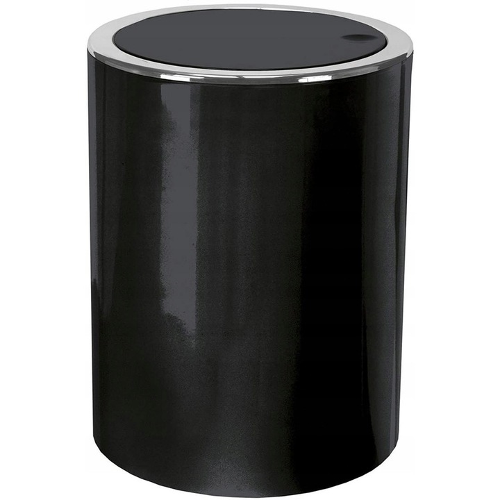 Кош за боклук, Kleine Wolke, Clap, 5L, черен, 19x24,5см