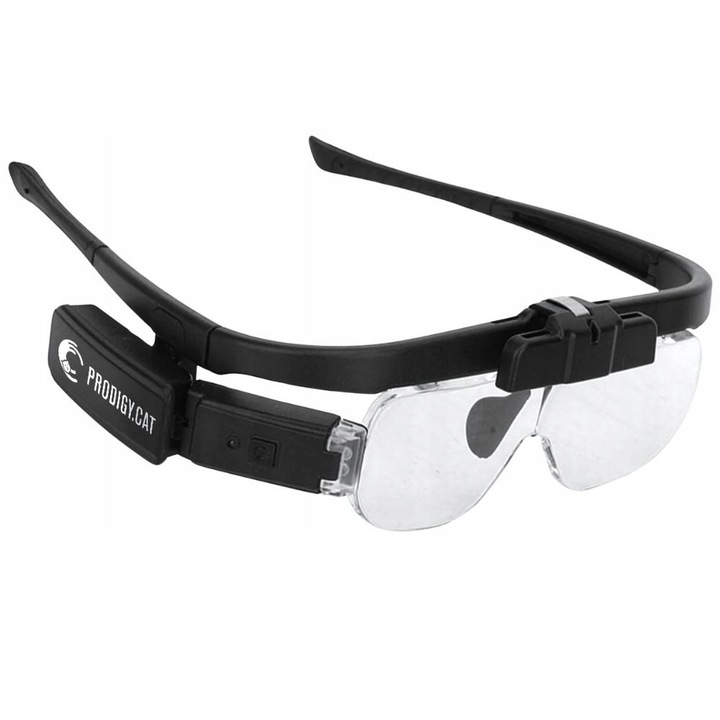 Lupa profesionala cu LED, Prodigy.cat, 1,5x-4,5x, set cu 3 lentile, etui elegant