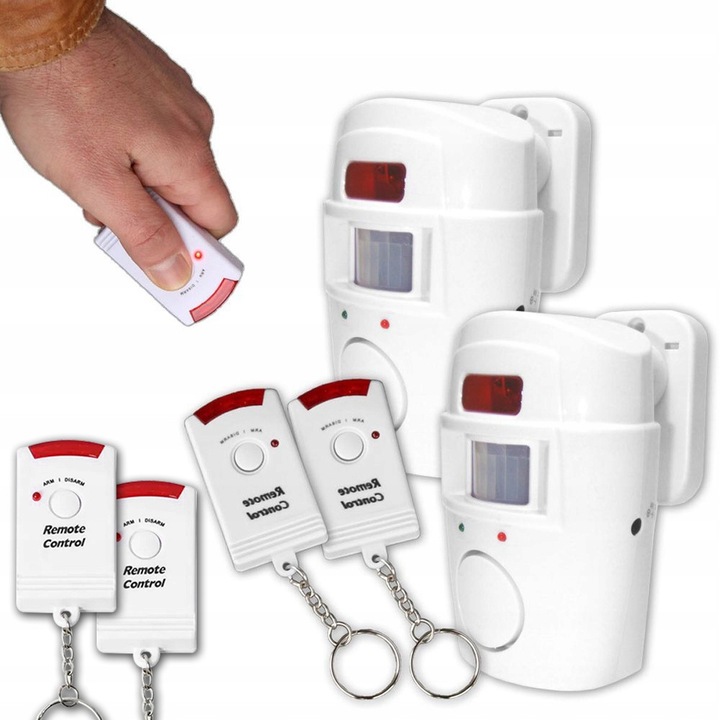 Безжична аларма с 2 PIR сензора за движение, комплект