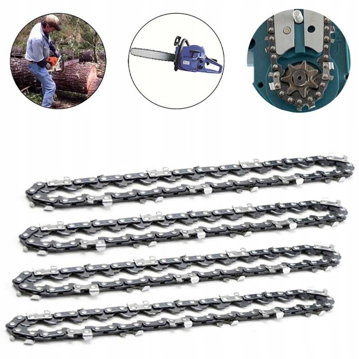 Set 4X lant 45cm 18" 325' 1,5 mm 72 linkuri pentru feronerie fierastraie