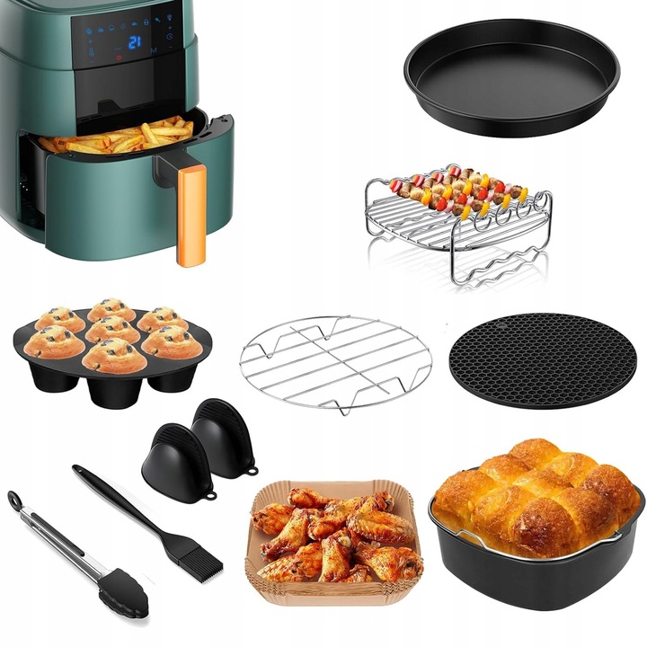 Set accesorii pentru friteuza cu aer, piese electrocasnice bucatarie
