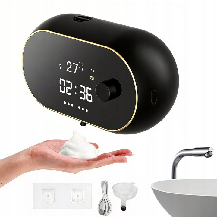 Fali szappanadagoló, szenzoros, fehér