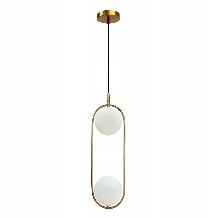 Lustra Candellux Cordel, 2 surse de iluminat, aurii periat, 140x18,8x15cm