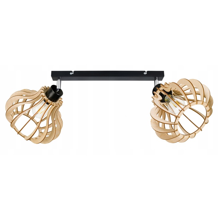 Plafoniera LED-ONE, model loft, 2 surse de iluminat, 40x5x30cm