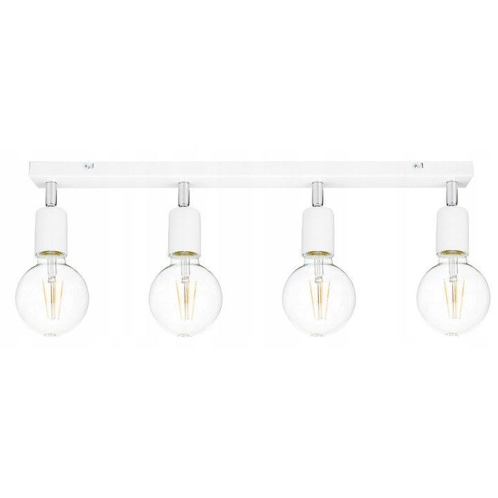 Plafoniera LED-ONE, 4x E27, alb, 14,5cm, set ajustabil