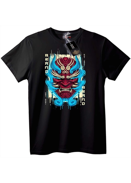 Tricou Oni Mask, Negru, S