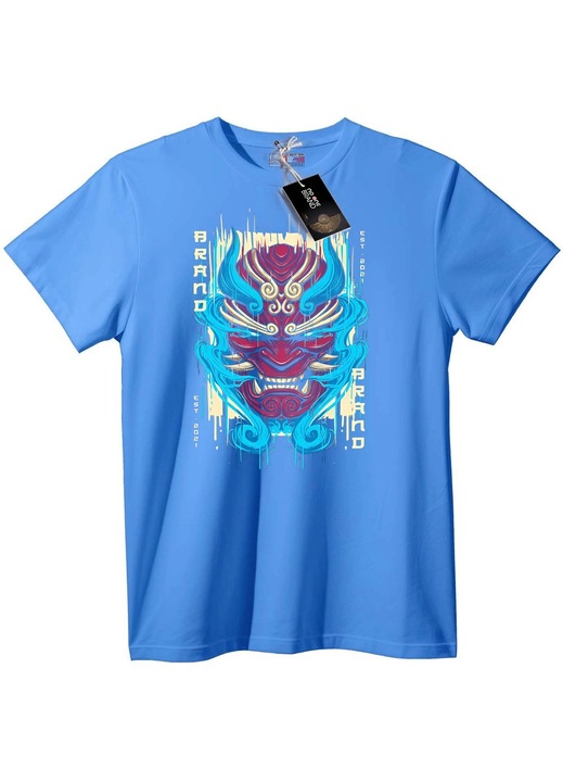 Tricou Oni Mask, Albastru deschis, S