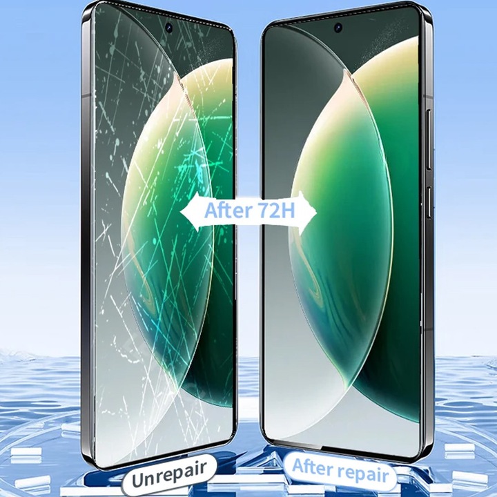 Прозрачно фолио за Umidigi G9C, Домашен монтаж, Защита от надраскване, Противоударно, Възобновяем силикон, Performance Hydrogel, Прозрачно