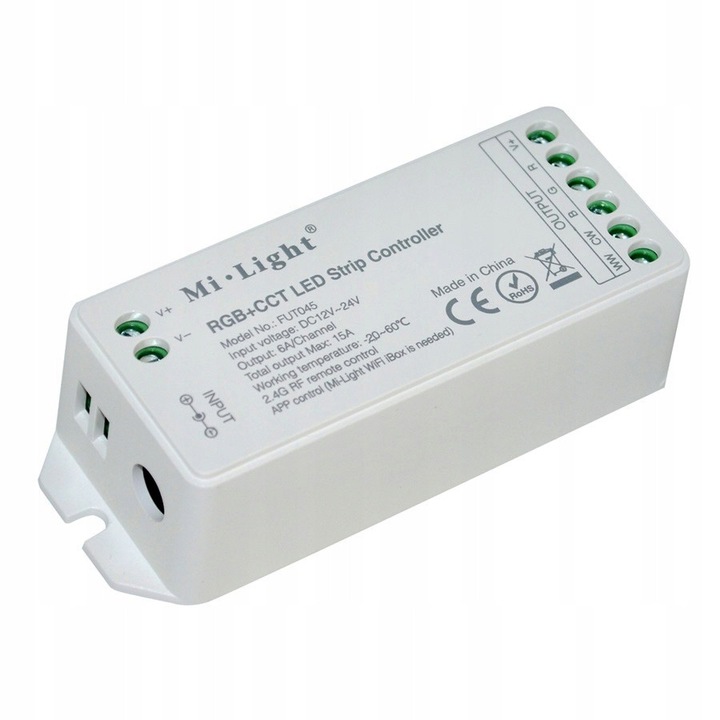 Vezérlő/vevő COB LED szalaghoz – MONO / RGB / RGBW / CCT, zónás, FUT043+ Multi modell