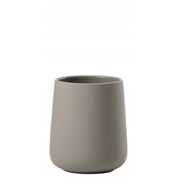 Kubek pentru periute de dinti, Zone Denmark, Nova One, ceramica, 8x10cm, taupe