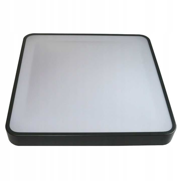 Panou LED plafon 24W, LED-ONE, negru, 2000lm, 4000K, 372x372x80mm