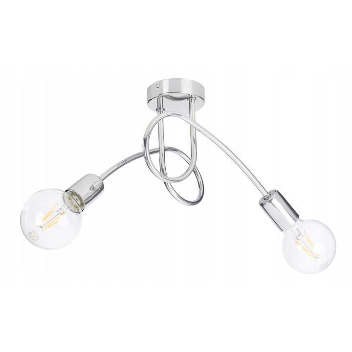 Lustra Edison stil loft, 2 x E27, LED-ONE, crom