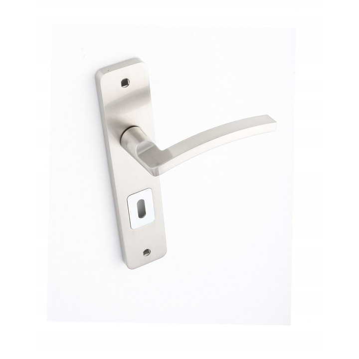 Manere usa Madera, 72mm, interior, satinat/chrom, 120x220x45mm, set montaj inclus