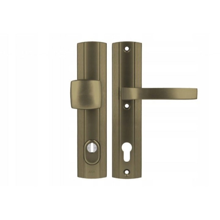 Maner usa AXA PRESTIGE 92WB, exterior, aluminiu, culoare aurie, set de montaj inclus