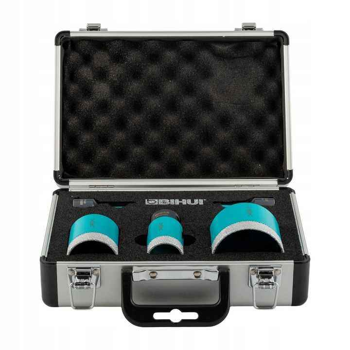 Seturi de burghie diamantate Bihui, 5 piese, 6x8x35x50x68mm, M14, cutie aluminiu