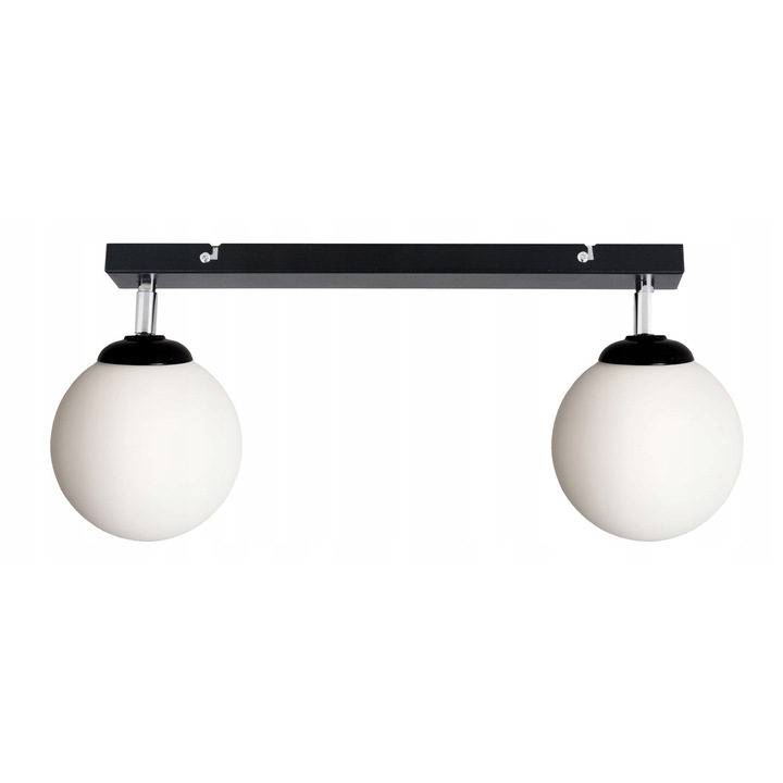 Plafoniera LED-ONE, model loft, 2 surse E27, alb, 40x5cm