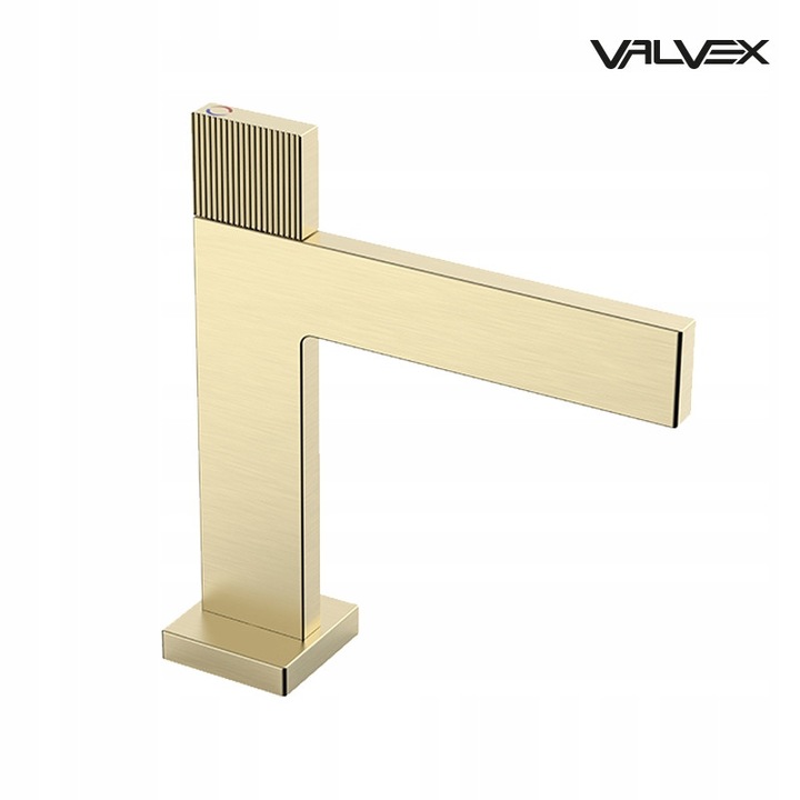 Valvex VARSO szaniter csaptelep, szálcsiszolt arany, alacsony fogantyúk, 0,1-0,5 Mpa, 90C