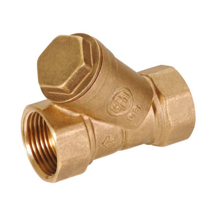 Filtru osadnik 1 1/2", KFA Armatura, mosiadz, 97x73mm