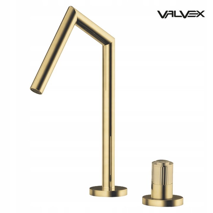 Valvex AVOLA 2-lyukú mosdócsaptelep, sárgaréz, arany, 0,1-0,5 Mpa