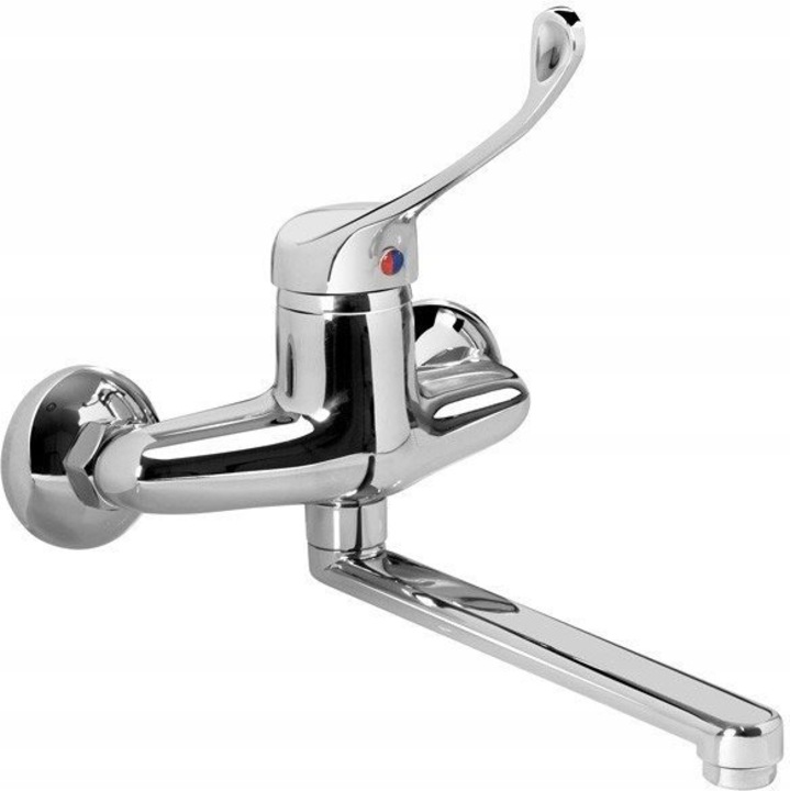 Valvex Medica fali csaptelep hosszú kifolyócsővel, króm, 150x15mm