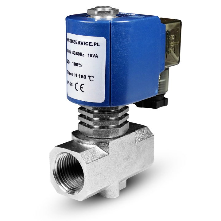 Електроклапан за пара, 2/2 RV15, 1/2", 8mm, 0-180C