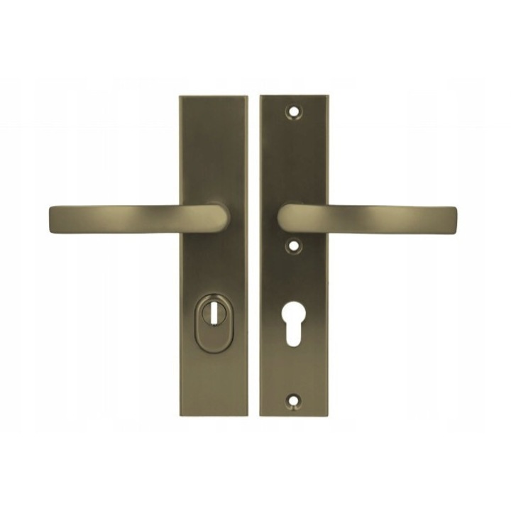 Klamka zewnetrzna Axa Odin, mosiadz, 72 WB, 3 klasa, pentru usi exterioare