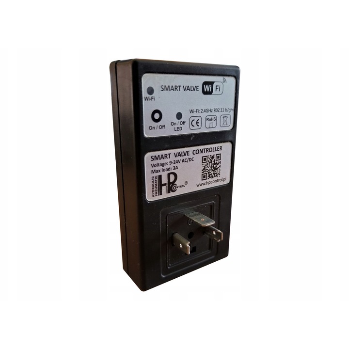 WiFi контролер за електроклапани, hpcontrol, 9-24VDC, IP65, 18mm