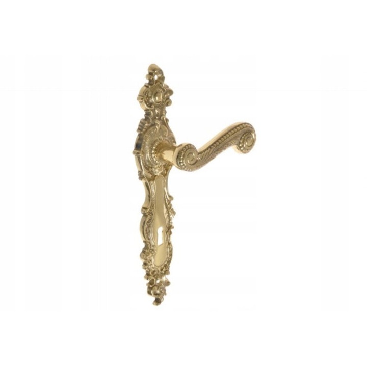 Klama usa retro 72, mosiad, finisaj lucios, set 2 bucati