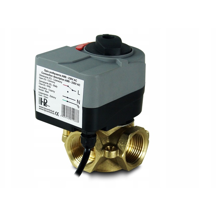 Zavor mixt 3-droguri 1", hpcontrol, cu actuator electric AM8, mosiad, 0-10 bar, 2.200 kg