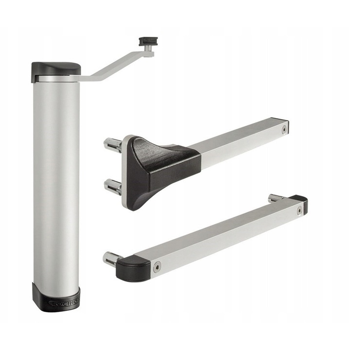 Samozamykacz LION, set cu ghidaje 90x180, aluminiu, pentru poarta pana la 1100mm, 75kg