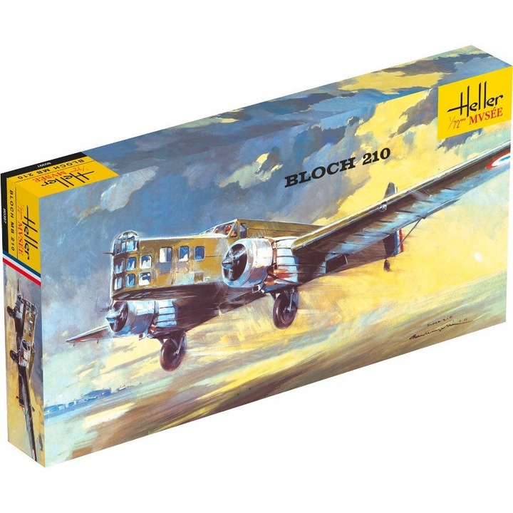 Heller 80397 Bloch MB.210 1:72 építőkészlet, festék és ragasztó nélkül