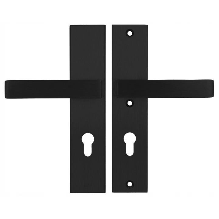 Maner usa AXA ROYAL++ 92WB, negru, aluminiu, set de montaj